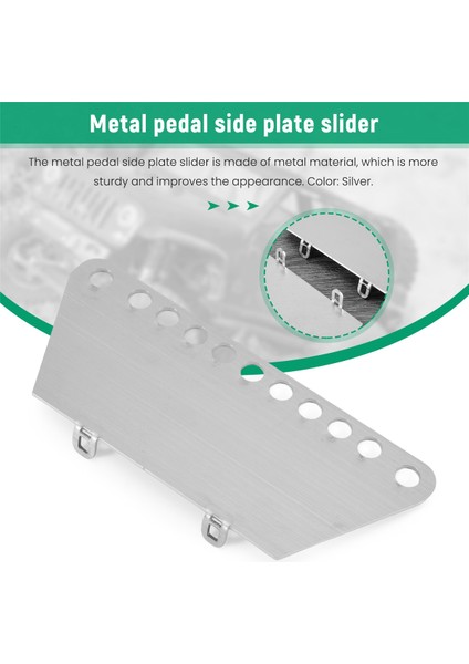 Mn D90 D91 D99S MN99S 1/12 Rc Araba Yükseltme Parçaları Aksesuarları Için Metal Pedal Yan Plaka Kaydırıcısı (Yurt Dışından)
