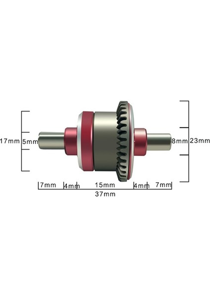 FY01 FY02 FY03 FY04 FY05 FY06 FY07 FY08 1/12 Rc Araba Yükseltme Parçaları Aksesuarları Için Metal Ön Diferansiyel Dişlisi (Yurt Dışından)