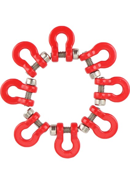 16 Adet Metal Tampon Römork Kancası Çekme Kelepçesi Kurtarma 1/24 Rc Paletli Araba Eksenel SCX24 Yükseltme Parçaları Aksesuarları (Yurt Dışından)