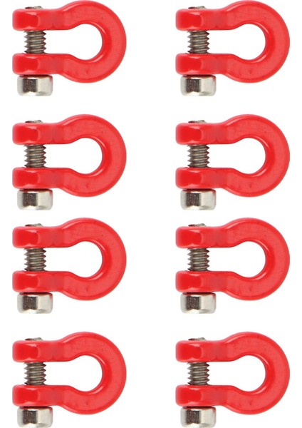 16 Adet Metal Tampon Römork Kancası Çekme Kelepçesi Kurtarma 1/24 Rc Paletli Araba Eksenel SCX24 Yükseltme Parçaları Aksesuarları (Yurt Dışından)