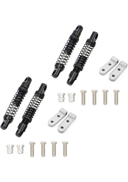 D12 Rc Araba Metal Arka Amortisör Için 2 Set Sabit Koltuk Yükseltme Parçaları Aksesuarları Montajlı, 4 (Yurt Dışından)