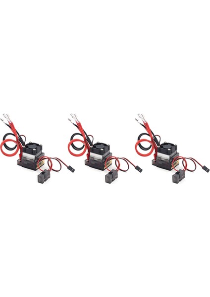 3x 320A 7.2V-16V Çift Yönlü Fırçalı Esc Hız Kontrol Cihazı Rc Araba Kamyon Tekne Için (Yurt Dışından)