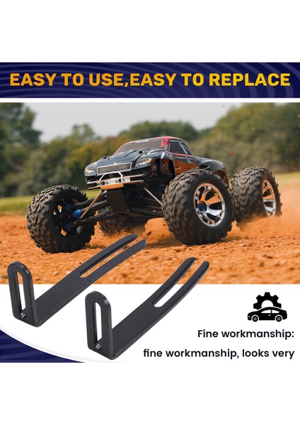Metal Ayarlanabilir Çarpışma Önleyici Arka Tampon Montajı L Braketi Kiriş Sıkıştırma Axial SCX10 1/10 Rc Paletli Araba Parçaları A (Yurt Dışından) fırsatları