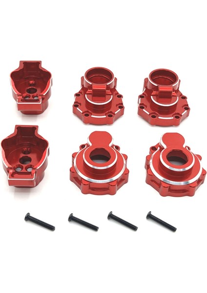 Rc Araba Yükseltme Arka Aks Kupası Kiti 1/10 Trx4 Huangbo R1001 R1002 R1003 Parçaları Kırmızı (Yurt Dışından)
