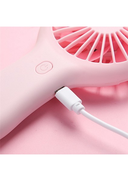 El Tipi Mini Fan Taşınabilir USB Şarjlı Uygun Küçük Fanlar-Yeşil (Yurt Dışından)