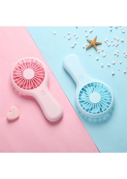 El Tipi Mini Fan Taşınabilir USB Şarjlı Uygun Küçük Fanlar-Yeşil (Yurt Dışından)