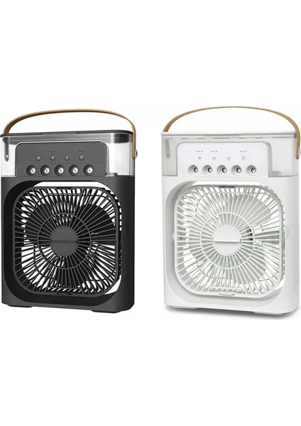 3'ü 1 Arada Fan Klima Ev Küçük Hava Soğutucu LED Gece Lambası Fanı (Yurt Dışından)