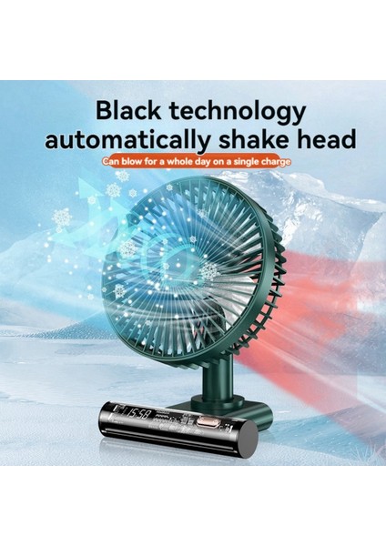 Yeni Masaüstü Fanı USB Mini Fan Taşınabilir Ofis Saati Salıncak Küçük Fan (Yurt Dışından)