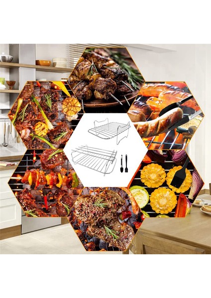 Çift Hava Fritözü Için Hava Fritözü Rafı, 4 Şişli 2 Parça Raf (Yurt Dışından) fırsatları