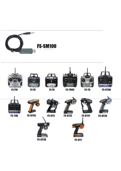-SM100 SM100 Rc USB Uçuş Simülatörü Fms Kablo Seti Için (Yurt Dışından)