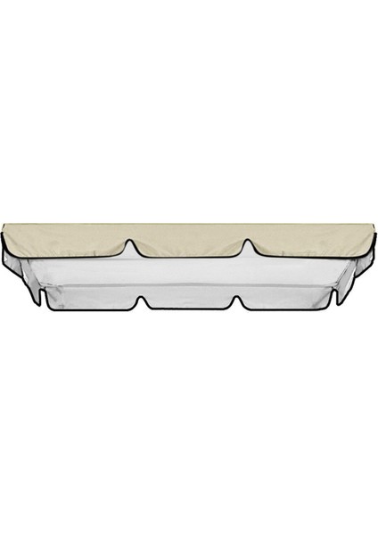 Açık Hava Salıncak Üst Örtüsü Sandalye Örtüsü Güneş Gölgelik Örtüsü Bej (Yurt Dışından)