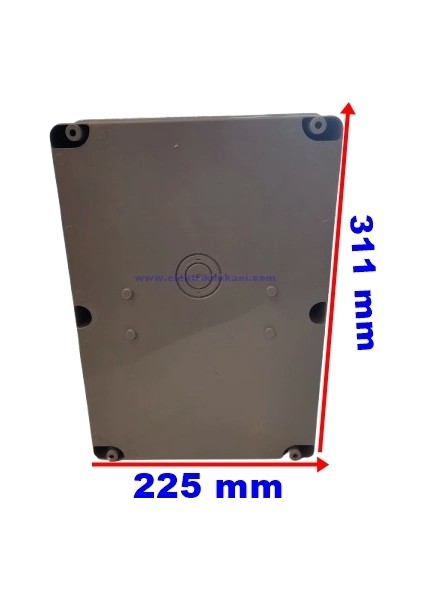 225X311X132 Kombinasyon Kutusu Termoplastik Gri (Boş)