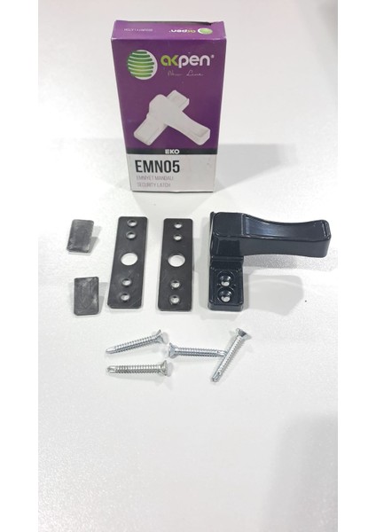 Metal Çocuk Emniyet Kilidi, Pvc Pimapen Kapı Pencere Emniyet Kilidi , Hırsız Kilidi 1 Adet Siyah