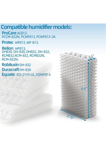 Relion RCM-832 Protet WF813 Için Uyumlu 12 Adet Filtre Değişimi (Yurt Dışından) fırsatları