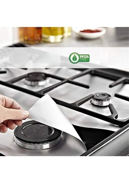 8 Paket Ocak Brülör Örtüsü Üçlü Kalınlık 0.2mm, Ocak Örtüleri (Yurt Dışından) indirimleri