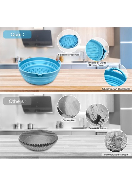 Katlanabilir Silikon Hava Fritözü Kaplamaları, Yapışmaz Hava Fritözü Kaplamaları (Yurt Dışından) modelleri