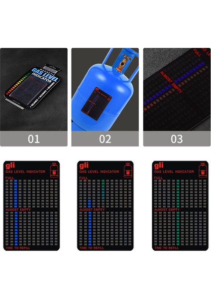 Pratik Propan Yakıt Gaz Tankı Göstergesi Sıcaklık Ölçüm Çubuğu (Yurt Dışından)