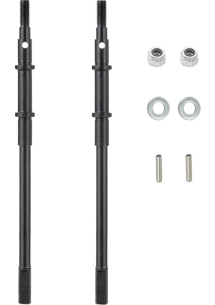 2 Adet Çelik Metal Arka Aks Tahrik Mili Cvd Eksenel SCX10 Iı 90046 (Yurt Dışından)