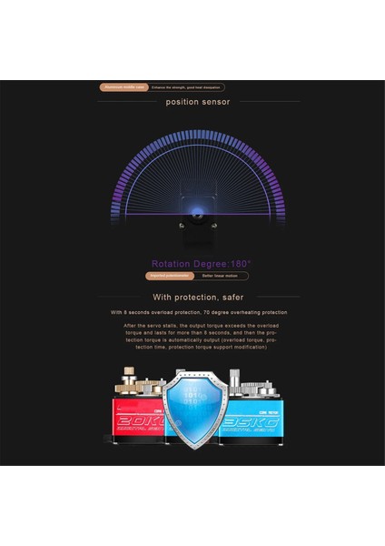 Dijital Servo FT5330M 35KG 25T Kol 18 110 Rc Araba Için (Yurt Dışından) fırsatları