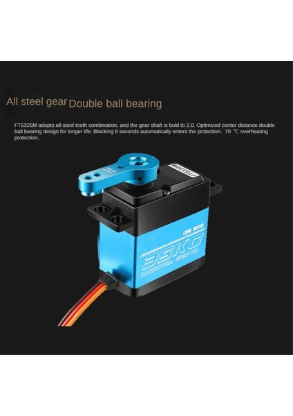 Dijital Servo FT5330M 35KG 25T Kol 18 110 Rc Araba Için (Yurt Dışından) indirimleri