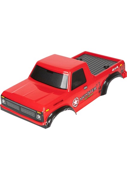 Axial SCX24 1/24 Rc Araba Için Yumuşak Plastik Gövde Kabuğu, Kırmızı (Yurt Dışından)