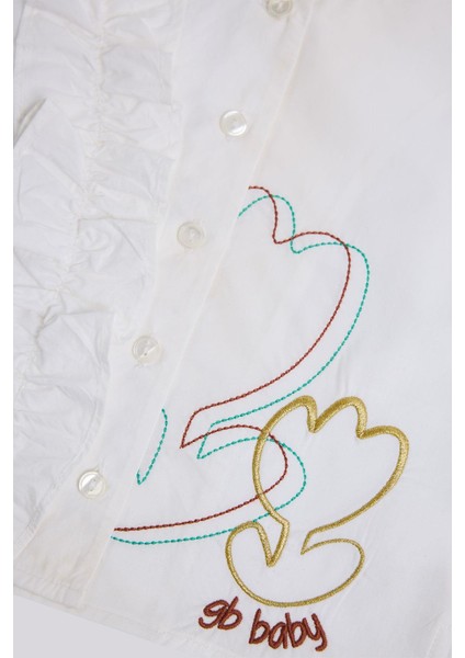 Bg Store Kız Bebek Beyaz Bluz