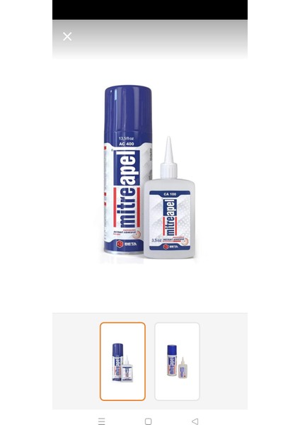 400 ML+100 ml Mitre Apel Hızlı Yapıştırıcı
