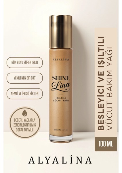 Shine Lina Işıltılı ve Simli Vücut Yağı 100 ml fiyatları