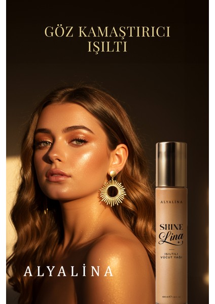 Shine Lina Işıltılı ve Simli Vücut Yağı 100 ml modelleri