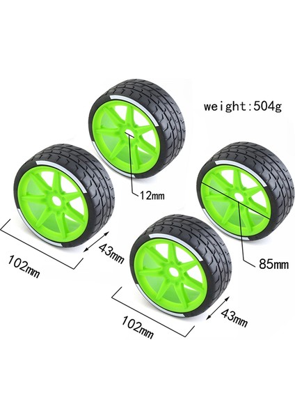 4 Adet 43X102MM Lastik 17MM Lastik Altıgen Arrma 17 Ihlal Limitsiz2 (Yurt Dışından) fiyatları