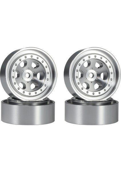 4 Adet 1.3 Inç Metal Beadlock Jant TRX4M 118 Rc Araba Parçaları Için 2 (Yurt Dışından)