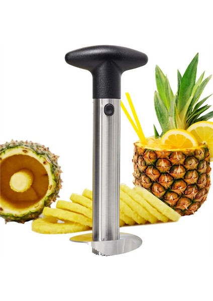 3 Adet Ananas Çekirdeği Çıkarıcı Kullanımı Kolay Bpa Içermeyen Soyucu Paslanmaya Dayanıklı (Yurt Dışından)
