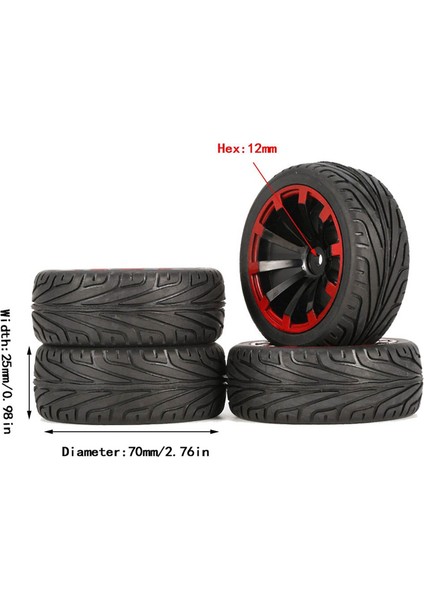 Tamiya Için Yol Turu Drift Araba Lastiği Tekerlek Rc Yarış Arabası Lastikleri (Yurt Dışından) fiyatları