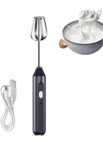 Elektrikli El Mikseri Daldırma Blender 3 Hızlı Ayarlanabilir Köpürtücü (Yurt Dışından)