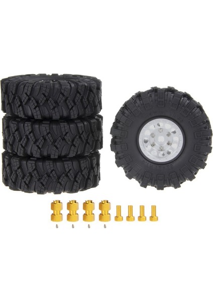 4 Adet 62X21MM 1.0 In Jant 118 124 Rc Araba TRX4M Eksenel SCX24 AX242 (Yurt Dışından)