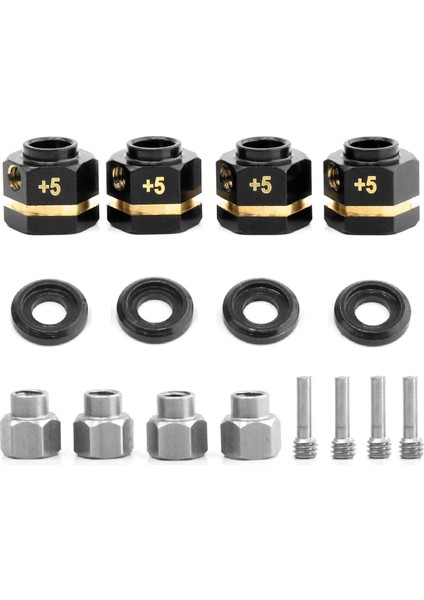 4 Adet 12MM Tekerlek Altıgen Adaptörü Trx4 1/10 Rc Araba Için 5mm (Yurt Dışından)