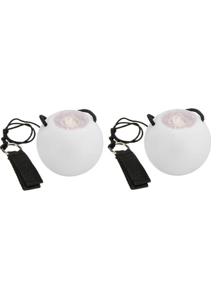 2 Adet LED Poi Topları Parlayan Poi Topları LED Parlayan Oyuncak Işıklı Toplar (Yurt Dışından)