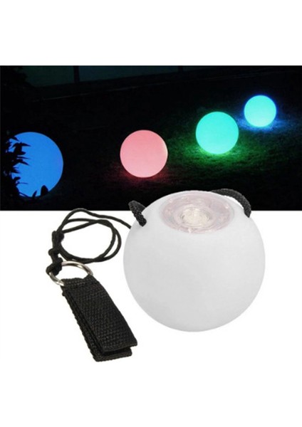 2 Adet LED Poi Topları Parlayan Poi Topları LED Parlayan Oyuncak Işıklı Toplar (Yurt Dışından)