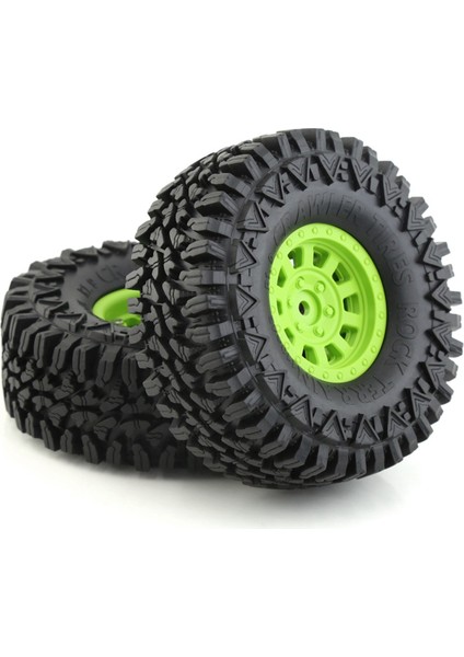 110 Rc Rock Için 4 Adet 110MM Tekerlek Lastikleri Siyah (Yurt Dışından)