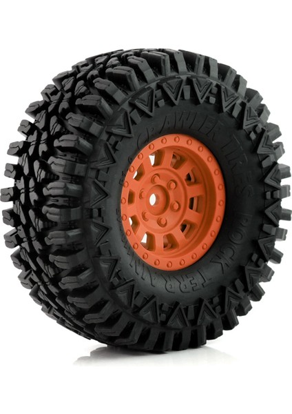 110 Rc Rock Için 4 Adet 110MM Tekerlek Lastikleri Siyah (Yurt Dışından)