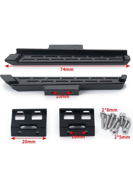 Kyosho Mını-Z 4x4 118 124 Rc Araba Için Metal Yan Pedal Kaya Kaydırıcıları (Yurt Dışından)