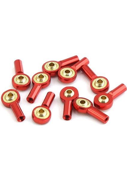 10 Adet Metal M2 Bağlantı Rot Ucu Rc Araba Tekne Yükseltme Parçaları, Gümüş (Yurt Dışından)