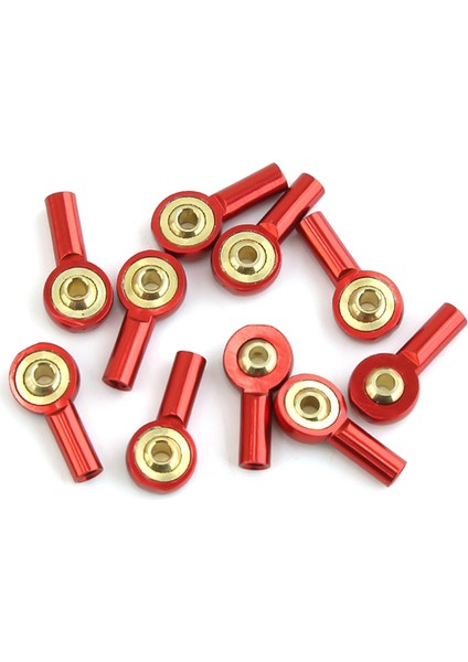 10 Adet Metal M2 Bağlantı Rot Ucu Rc Araba Tekne Yükseltme Parçaları, Gümüş (Yurt Dışından)
