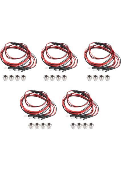 4 LED 3mm Rc LED Işık Kiti 110 Rc Araba Modeli Drift Araba Farı Için (Yurt Dışından)