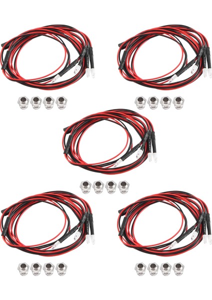 4 LED 3mm Rc LED Işık Kiti 110 Rc Araba Modeli Drift Araba Farı Için (Yurt Dışından)