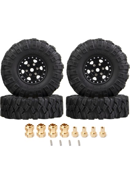 4 Adet 62X21MM 1.0 Inç Beadlock Jant 118 124 Rc Araba Eksenel SCX244 (Yurt Dışından)