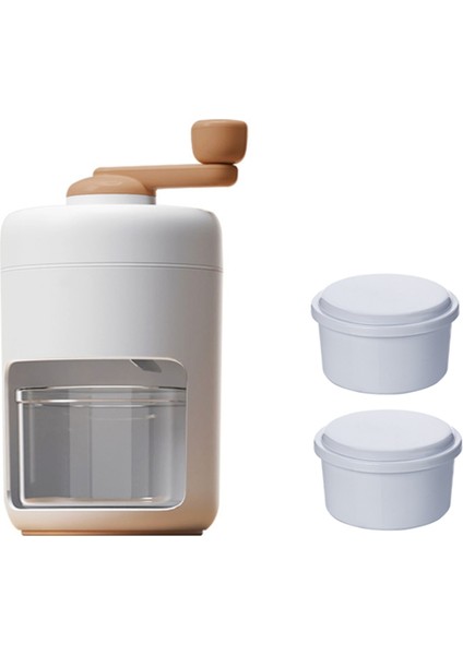 Mutfak Için 2x Buz Kutusu Kalıbı ile Manuel Buz Kırıcı Smoothie Kırıcı (Yurt Dışından)