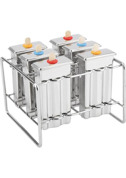 Dondurma Kalıbı Popsicle Kalıbı Dondurma Kendin Yap Meyve 6 Buz Tepsisi Kalıbı (Yurt Dışından)