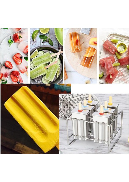 Dondurma Kalıbı Popsicle Kalıbı Dondurma Kendin Yap Meyve 6 Buz Tepsisi Kalıbı (Yurt Dışından)