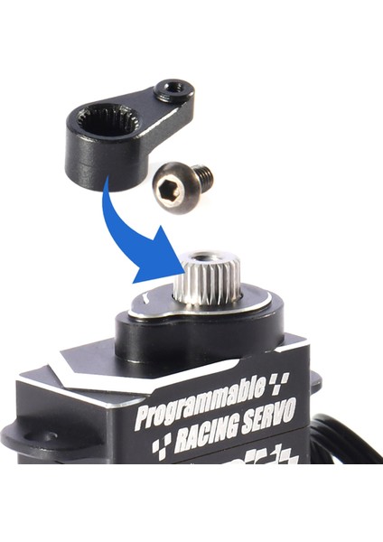 Rc Araç Aksesuarları, Dıy Metal Direksiyon Dişli Kol Drift Arabası Afrc D1802MG 5g Direksiyon Dişlisi (Yurt Dışından)